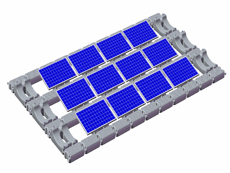 Schwimmendes Solar-Photovoltaiksystem